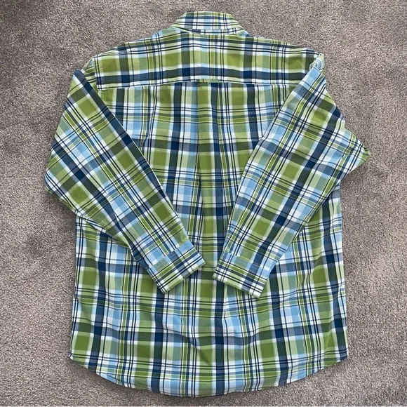 ORVIS Heritage Wash Mens Button Down Long Sleeve Multicolor Plaid Shirt Sz L - Picture 5 of 10